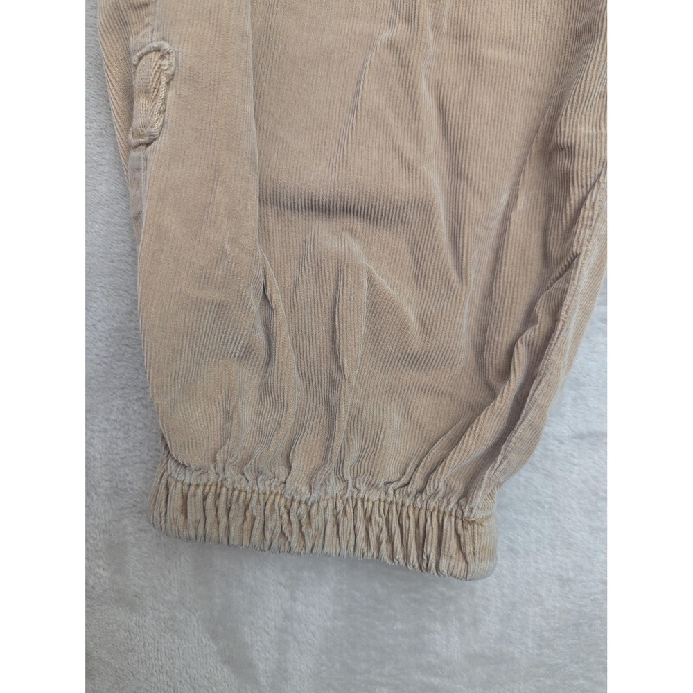 American Eagle Pants Womens 8 Beige Jogger Cargo Corduroy Elastic‎ Y2K Baggy - Picture 5 of 13